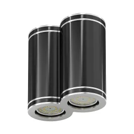 Models double black cylindrical light